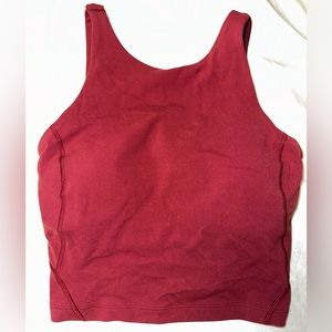 Lululemon align high neck tank - mulled wine - size 2